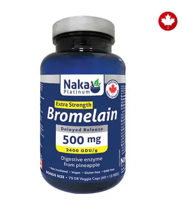 Naka Platinum Bromelain Extra Strength, 75 Capsules
