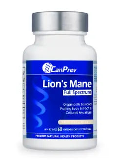 Canprev Lions Mane Full Spectrum, 60Vcaps