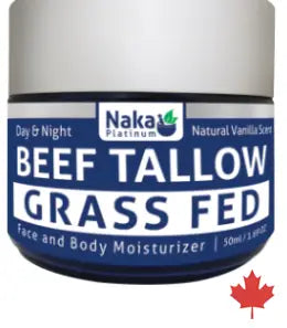 Naka Platinum Grass Fed Beef Tallow Face And Body Moisturizer, 50Ml