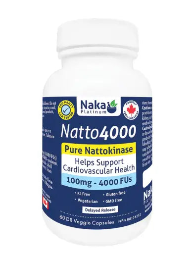 Naka Platinum Natto 4000, 60Caps