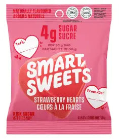 Smart Sweets Strawberry Hearts, 50G