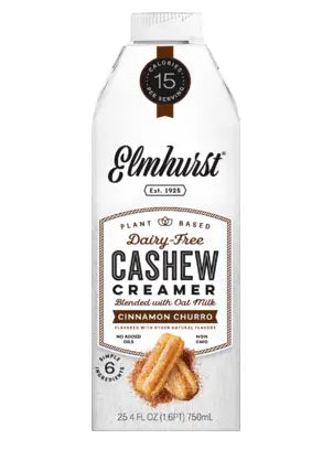 Elmhurst Cinnamon Churro Cashew Creamer, 750Ml