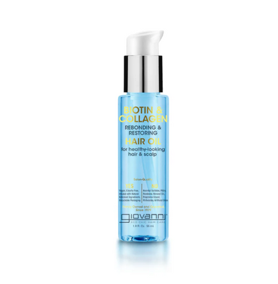 Giovanni Biotin & Collagen Rebonding & Restoring Hair Oil, 56 mL