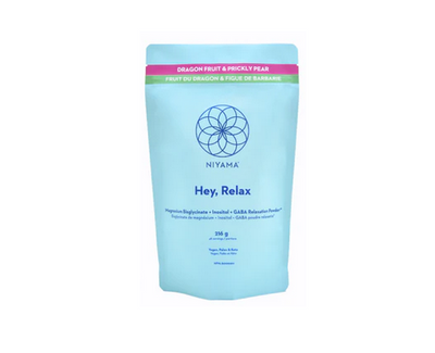 Niyama Hey, Relax! Magnesium Bisglycinate Powder, Dragon Fruit & Prickly Pear, 216 g