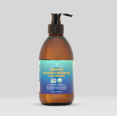 Queen Of The Thrones Organic Golden Castor Oil Cold-Pressed, 250Ml