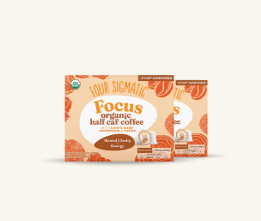 Four Sigmatic Organic Coffee With Lions Mane Medium Roast Pods, 10Pk