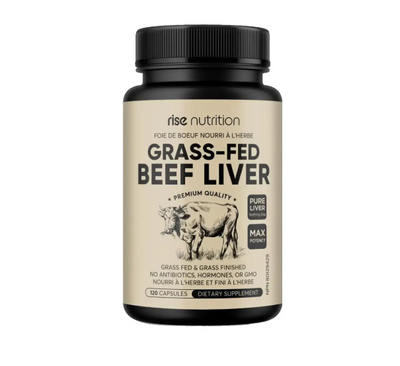 Rise Nutrition Grass-Fed Beef Liver, 120Caps