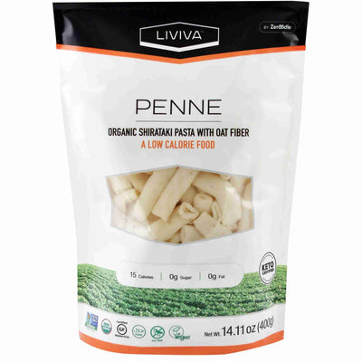 Liviva Organic Shirataki Penne with Oat Fibre, 400 g