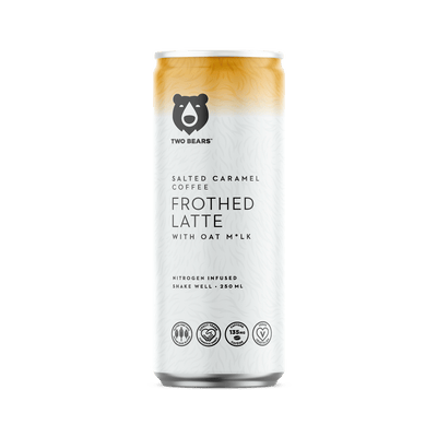 Two Bears - Frothed Salted Caramel Oat Milk Latte, 207Ml