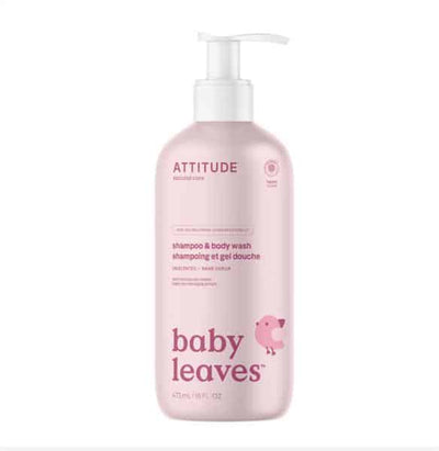 Attitude Living - 2-In-1 Natural Shampoo & Body Wash Fragrance Free, 473Ml