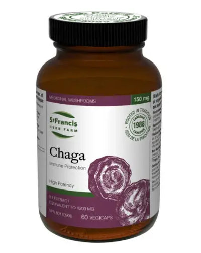 St Francis Chaga Mushroom, 60Caps