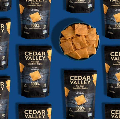 Cedar Valley Sea Salt Pita Chips, 180G