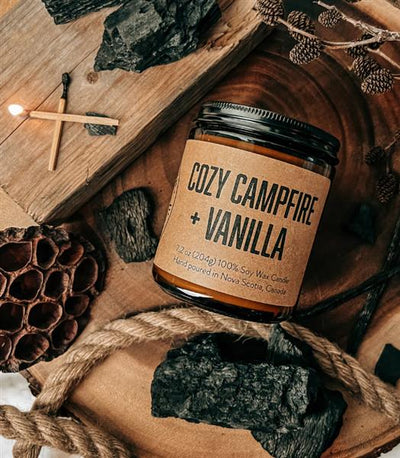 Lawrencetown Candle Co - Cozy Campfire + Vanilla, 7.2 Oz