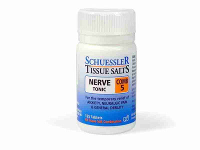 Schuessler - Tissue Salts: Nerve Tonic Comb 5, 125 Tabs