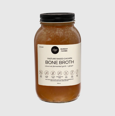 Ripe Garlic And Ginger Chicken Bone Broth, 946Ml