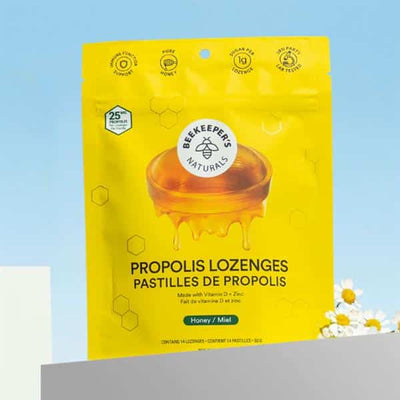 Beekeeper's Naturals Propolis Lozenges, Honey, 50 g
