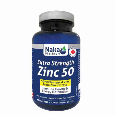 Naka Extra Strength Zinc 50 mg, 150 Vcaps
