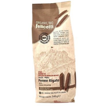 Felicetti Organic Spelt Penne Rigate, 340 g