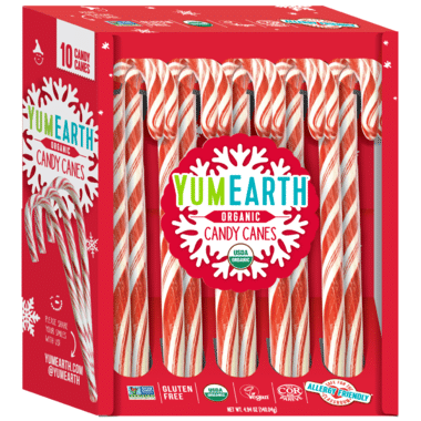 Yum Earth, Organic Candy Canes, 10 Pack