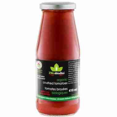 Bioitalia, Rustic Style Crushed Tomatoes, 418 Ml