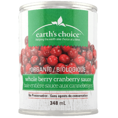 Earths Choice, Organic Whole Berry Cranberry Sauce, 348Ml