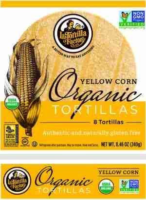 La Tortilla Factory - Organic Yellow Corn Tortillas, 240G