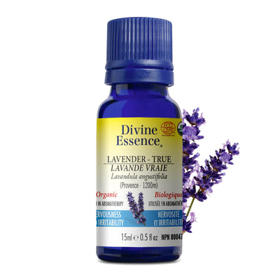 Divine Essence Organic True Lavender Essential Oil, 15 mL