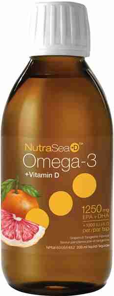 Nature's Way Nutrasea Omega-3 + Vitamin D Crisp Grapefruit Tangerine 200Ml