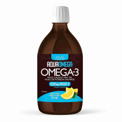 Aquaomega Omega-3 Fish Oil Lemon Flavour 225Ml