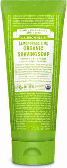 Dr. Bronner's Organic Shaving Soap: Lemongrass Lime - 207Ml