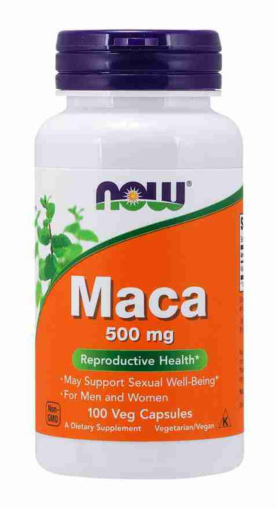 NOW MACA 500Mg; 100 Capsules