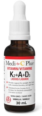 Medi-C Plus Vitamin K2/A/D3 Liquid 30Ml