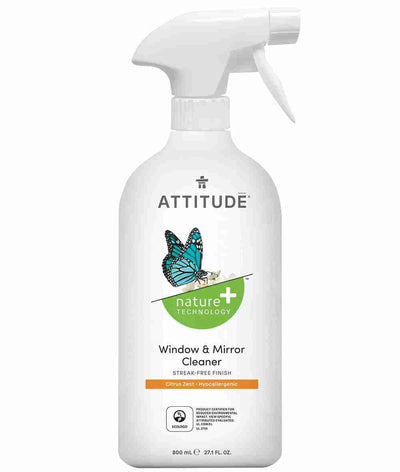 Attitude Living - Window & Mirror Cleaner Citrus Zest, 800Ml
