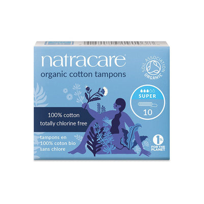 Natracare - Organic Cotton Super Tampons, 10Ct