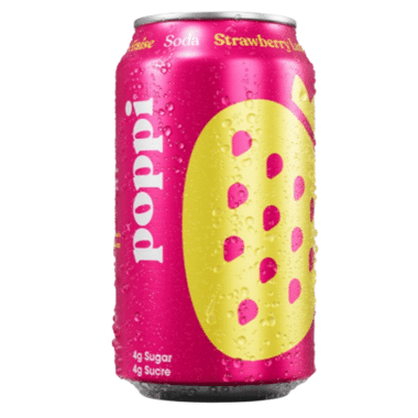 Poppi Strawberry Lemon Soda, 355Ml