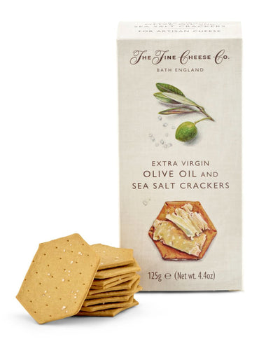 The Fine Cheese Co. Extra Virgin Olive Oil & Sea Salt Crackers, 125 g