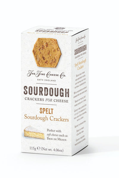 The Fine Cheese Co. Spelt Sourdough Crackers, 115G