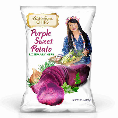Wai Lana Purple Sweet Potato Chips: Rosemary Herb - 100G