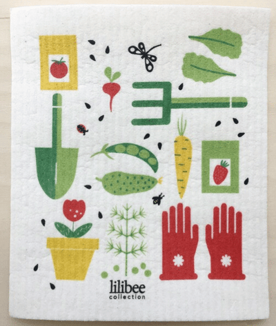 Square Love Swedish Sponge Cloths - Garden