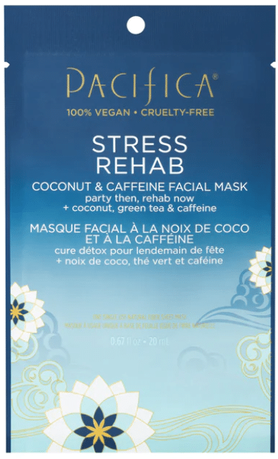 Pacifica Stress Rehab Coconut & Caffeine Facial Mask, 20 mL