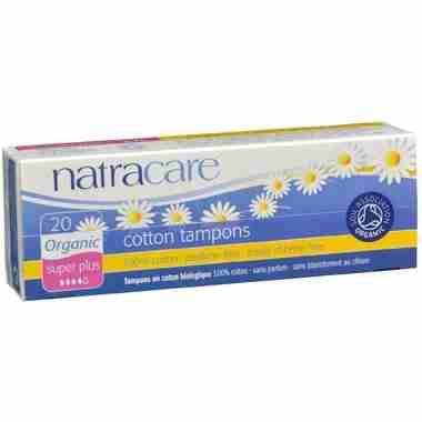 Natracare Organic Cotton Super Plus Tampons - 20
