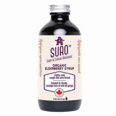 SURO Organic Elderberry Syrup, 118 mL