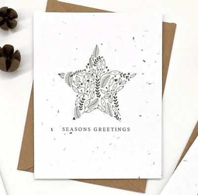 The Good Card - Holiday Floral Frames: Star