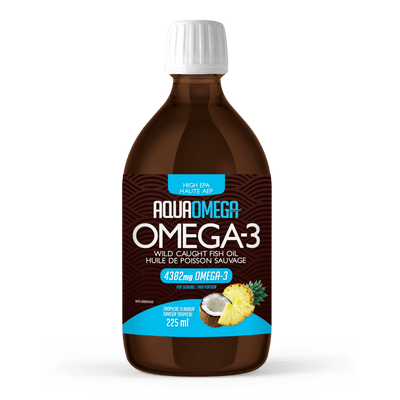 Aquaomega Omega-3 Fish Oil Tropical Flavour 225Ml