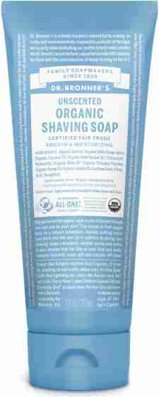 Dr. Bronner's Organic Shaving Soap: Unscented - 207Ml