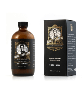 Educated Beards Unscented BEARD WASH / 250ML / 8.5 FL OZ