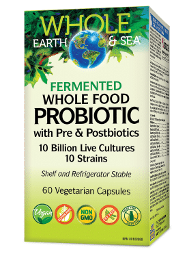 Whole Earth & Sea Fermented Whole Food Probiotic 10 Billion 60 Vcaps