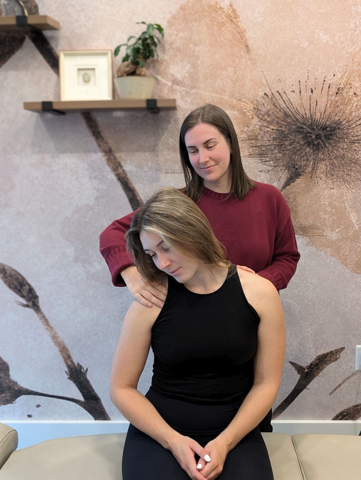 Chiropractic treatment session