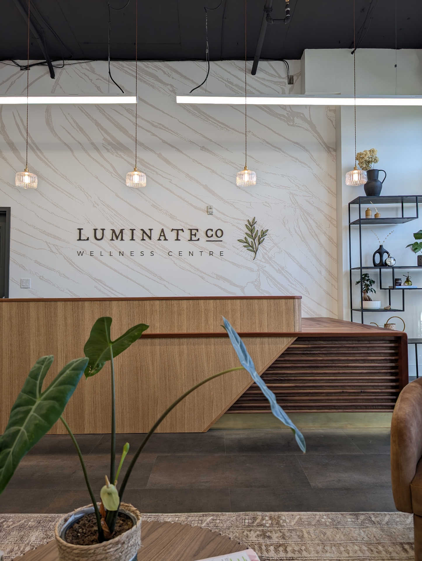 Welcoming clinic reception area