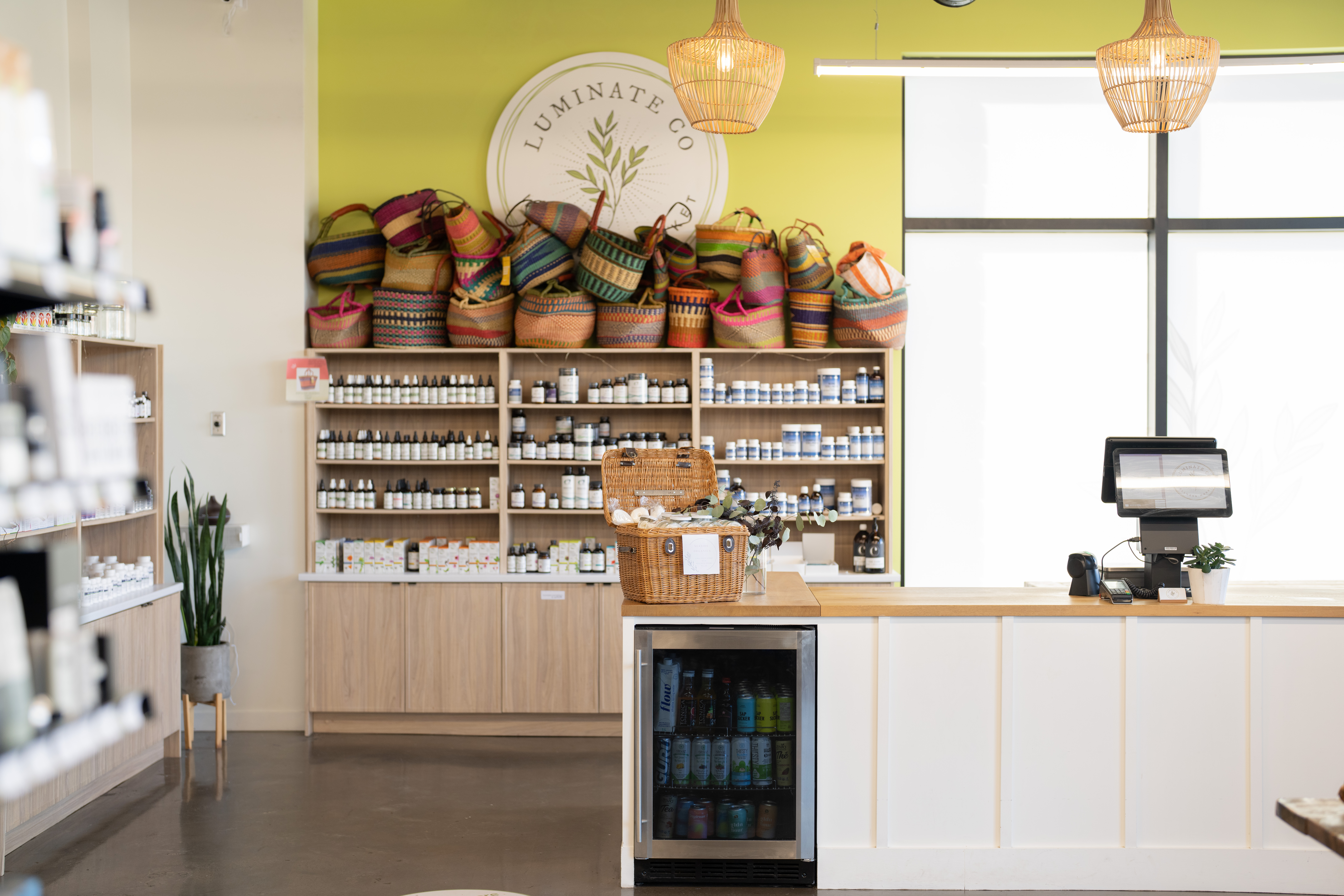 Luminate Market Halifax interior with organic products